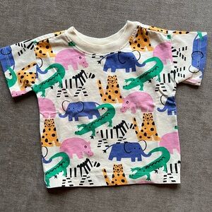 Hanna Andersson / Multicolor Animal Print Tee